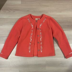 Vintage L.L. Bean Coral Embroidered Sweater